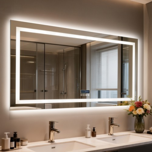 Led bathroom wall - bathroom,
